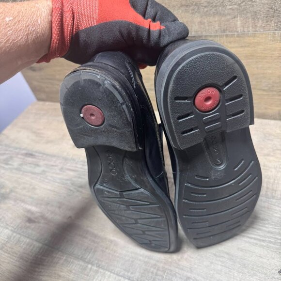 Ecco Helsinki Black Leather Loafers Men's Size EU 41 - Picture 4 of 7